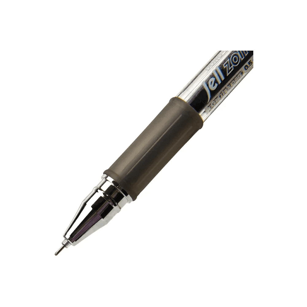 Ручка гелевая "Jell-Zone Standard", 0.5 мм, прозрачный, стерж. черный - 2