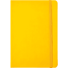 Блокнот "1818-16", А5, 96 листов, на резинке, желтый