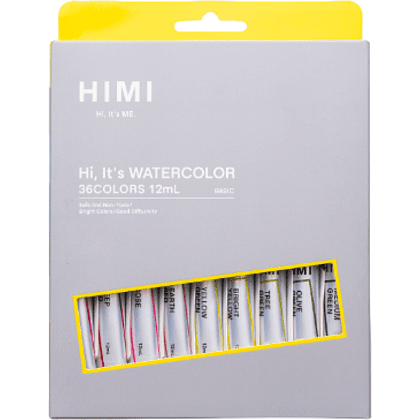 Краски акварельные "Himi Miya", 36 цветов, тубы - 2