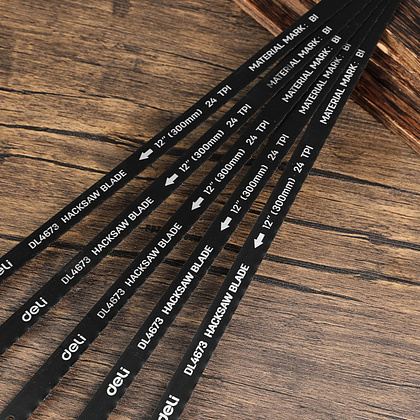 Набор полотен для ножовки Deli YS EDL4673, по металлу, 300 мм, 24TPI, 5 шт, черный - 6