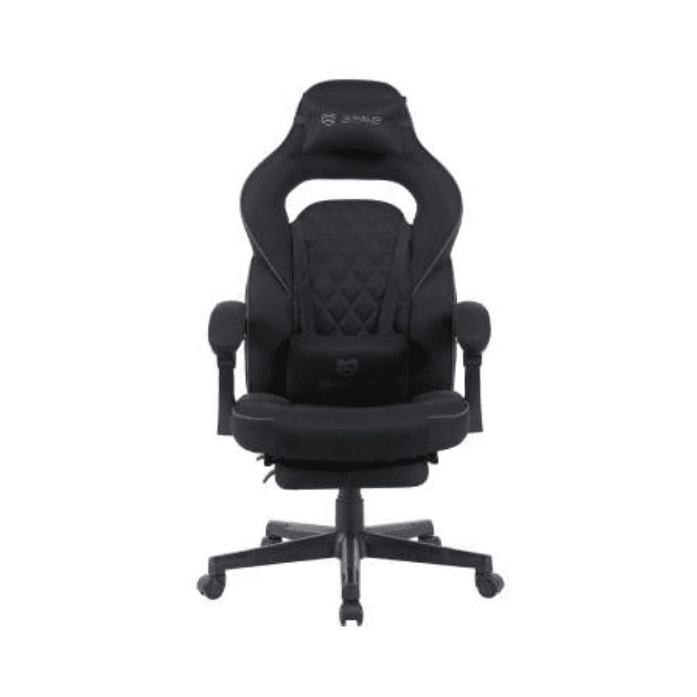 Кресло игровое BRAVE WS-5-1 Wong Black, ткань, черный - 4