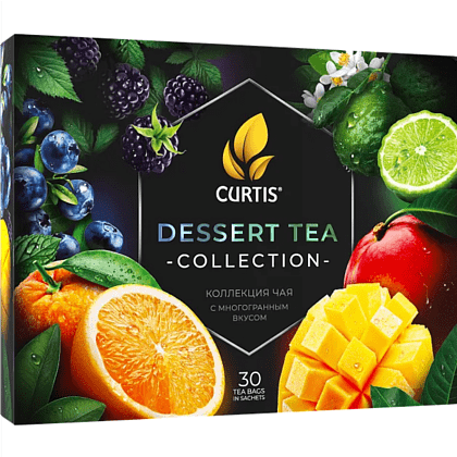 Чай "Curtis" Dessert Tea Collection, 30 пакетиков х1.7 г, 6 вкусов