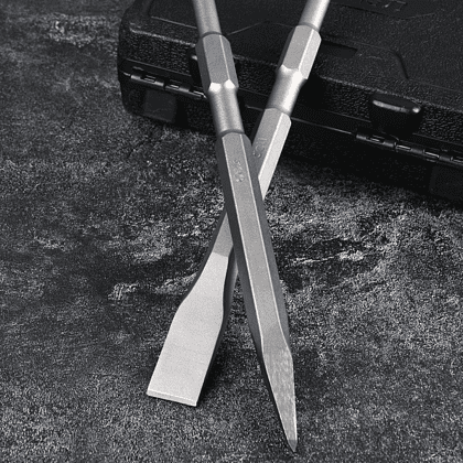 Зубило плоское для перфоратора, Deli YS EDH-YBZ20250-E1, 14 x 250 x 20 мм, SDS-PLUS - 3