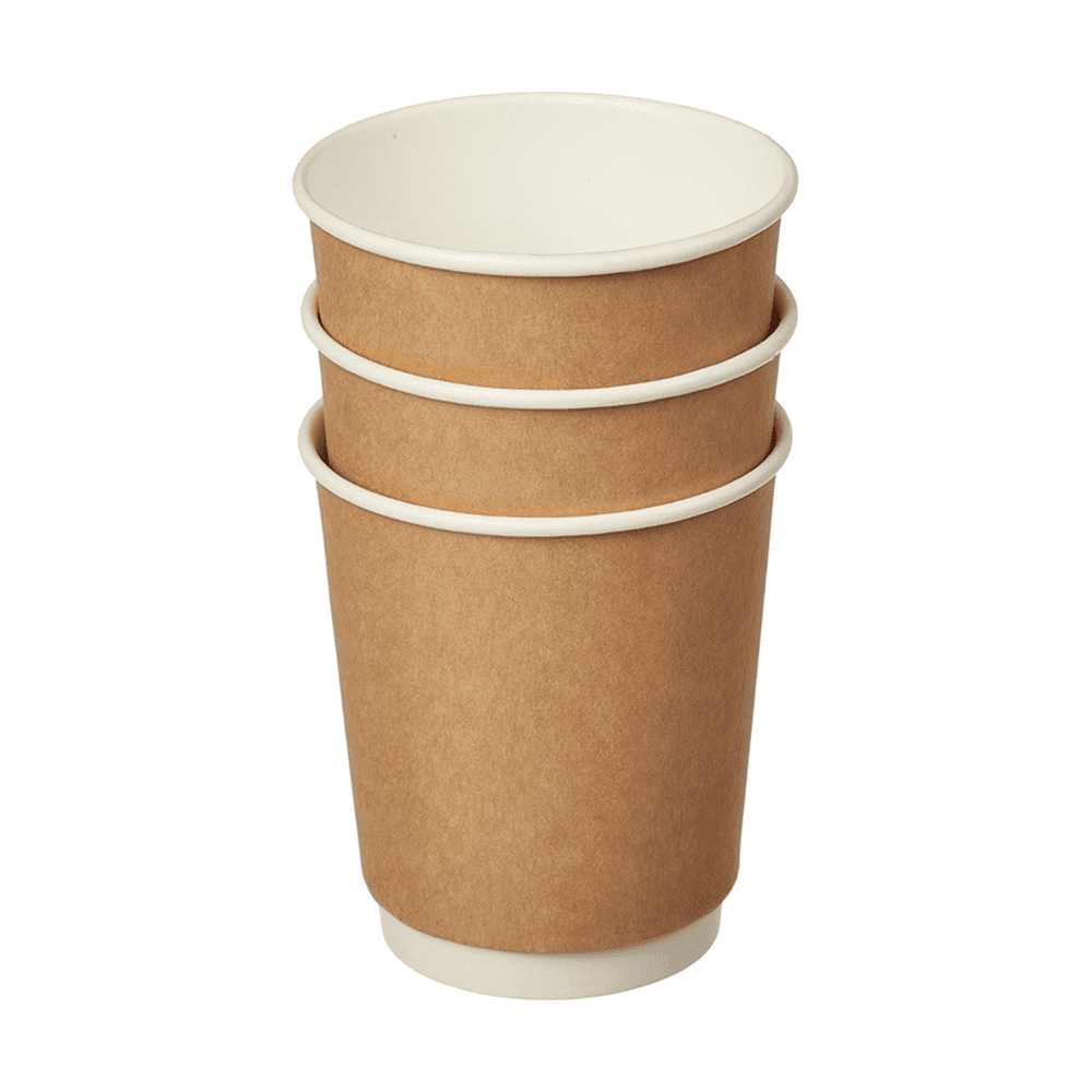 Стакан картонный, 24 шт, 250 мл, 2 слоя, крафт ECO - 2