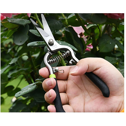 Ножницы садовые Deli GS EDL580123, 200 мм., черный, зеленый - 5