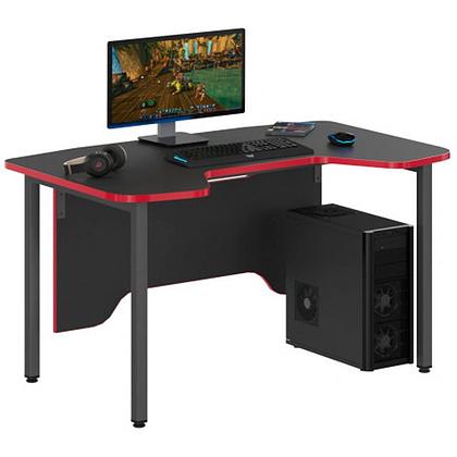 Стол компьютерный игровой "Skill SSTG 1385", антрацит, красный - 2