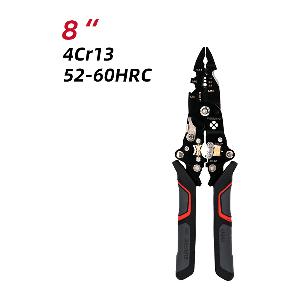 Многофункциональный инструмент для снятия изоляции Deli RS EDL383014, 200 мм - 5