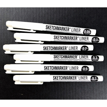 Ручка капиллярная "Sketchmarker", 0.3 мм, черный - 5
