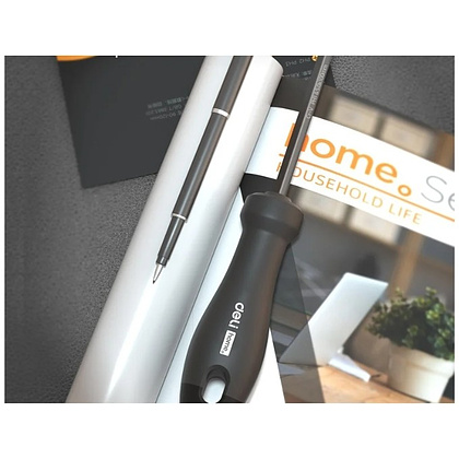 Отвертка Deli HS EHT1055, PH2х180 мм, Soft Touch, черный - 9