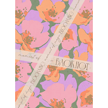 Блокнот "Moment Blooming.2", A5, 60 листов, в клетку, фиолетовый, розовый
