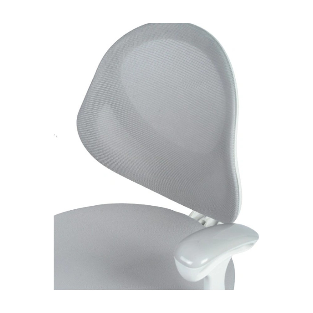 Кресло детское YOKA YC-2 Lenny, сетчатая ткань, серый, пластик, белый - 6