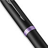 Ручка-роллер Parker "IM Vibrant Rings T315 Amethyst Purple PVD", 0,5 мм, черный, фиолетовый, стерж. черный - 6