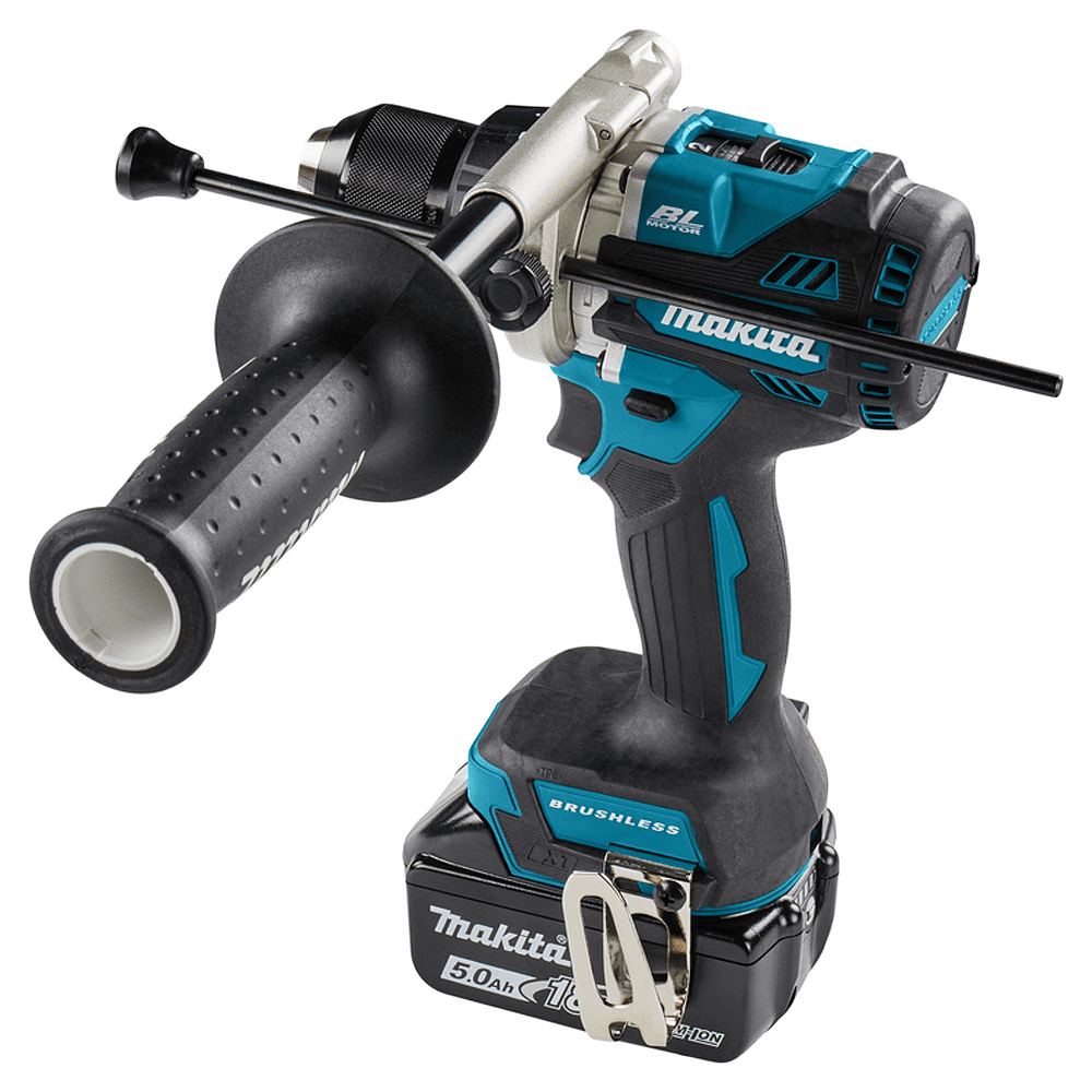 Дрель-шуруповерт аккумуляторная MAKITA DHP486RTJ, 18 В, 130 Нм, 5.0Ачx2, MakPac - 5