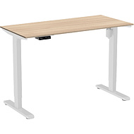 Стол с электроприводом WellDesk Light 1300x675х18 белый/акация лэйкленд (9116310+9072453)