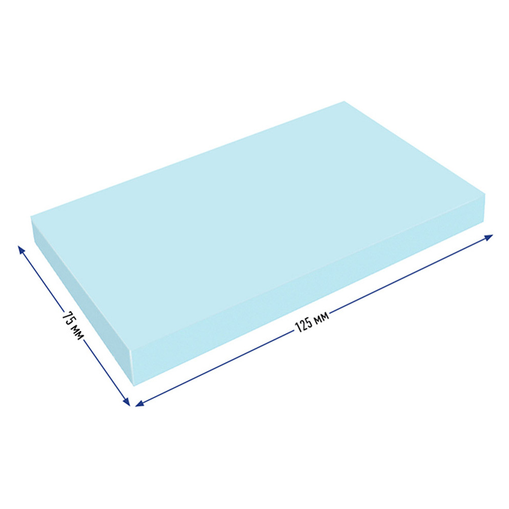 Бумага для заметок "Ultra Sticky", 125x75 мм, 100 листов, голубой - 3