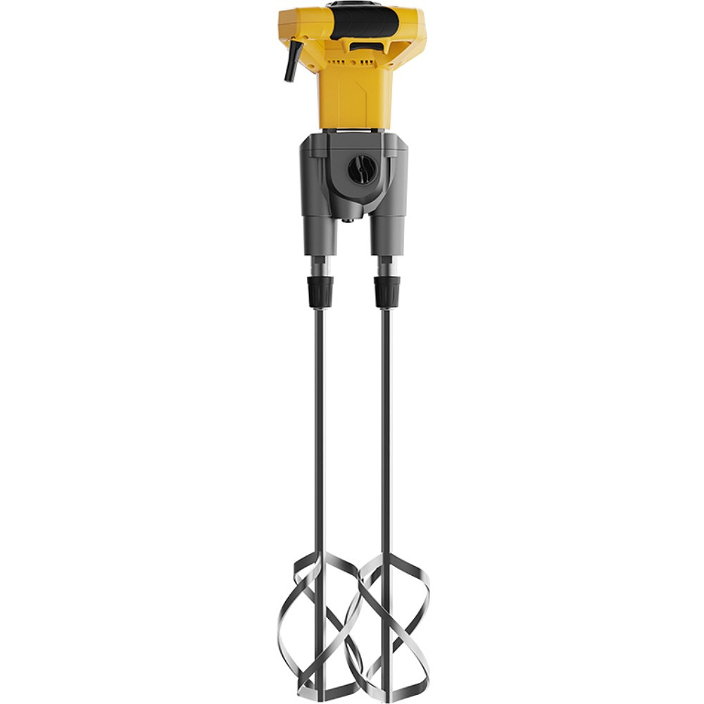 Миксер строительный Deli YS EDC177, 1800 Вт, 2 венчика, желтый - 4