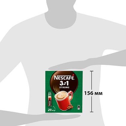 Кофейный напиток "Nescafe" 3в1 крепкий, растворимый, 14.5 г - 7