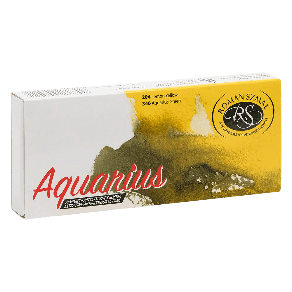 Краски акварельные "Aquarius. Starter set", 5 цветов, кюветы - 3