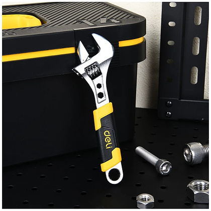 Ключ разводной Deli YS EDL30106, 150 мм, раскрытие губок 22 мм - 2