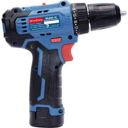 Аккумуляторная дрель-шуруповерт DongCheng DCJZ23-10 (TYPE EK), 12 В, 35 Нм, 2 АКБ, 2 Ач, З/У 2 А - 3