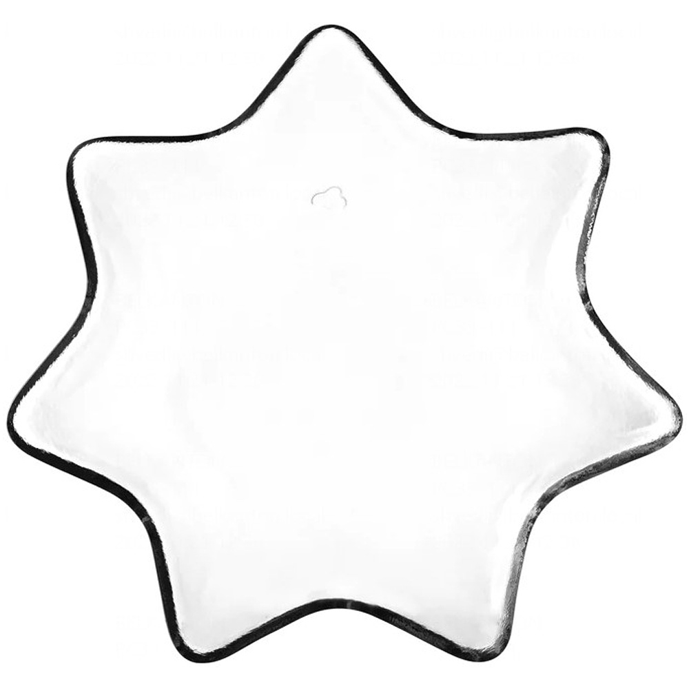 Тарелка-звезда стеклянная "Candela", 23 см, прозрачный