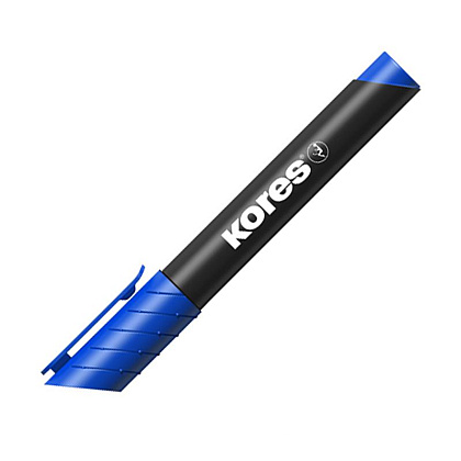 Маркер перманентный "Kores", синий