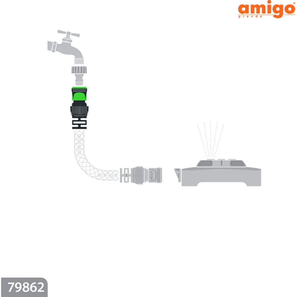 Коннектор Amigo Grande 79862, 3/4" - 3