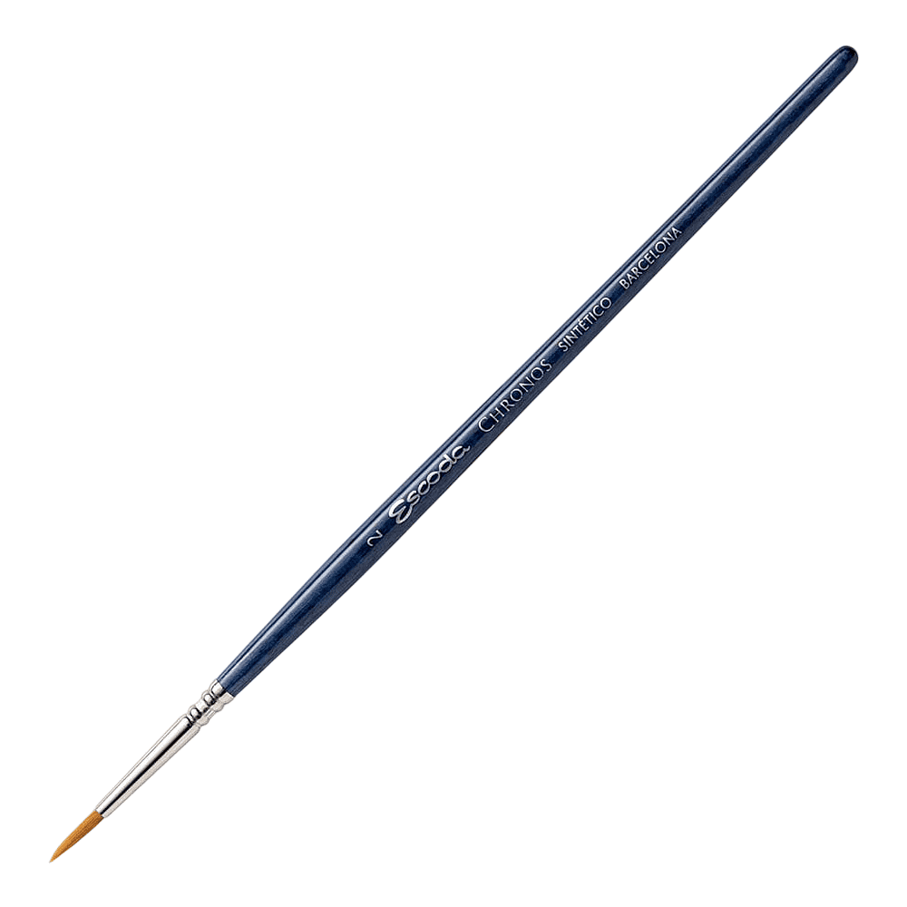 Кисть "Escoda Chronos", микс, круглая, на короткой ручке, № 2