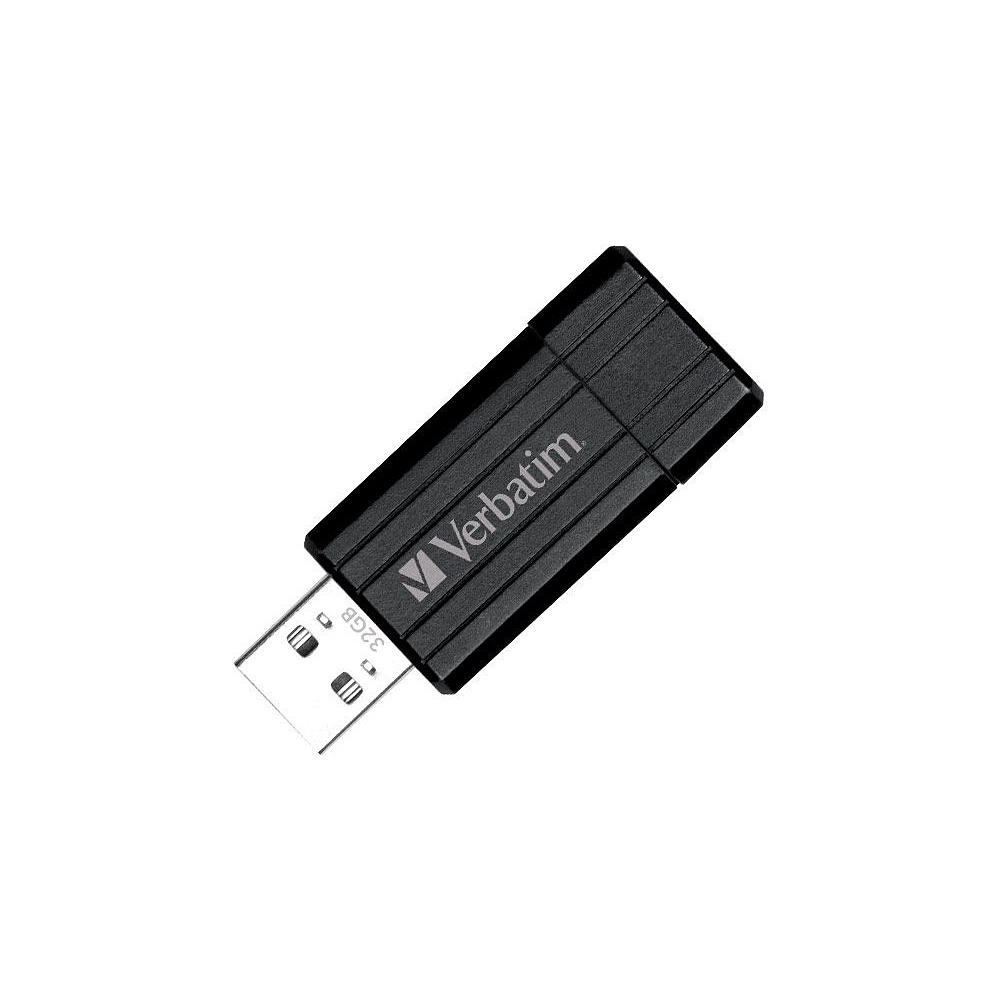 USB-накопитель Verbatim "Pin Stripe", 16 гб, usb 2.0, черный - 2