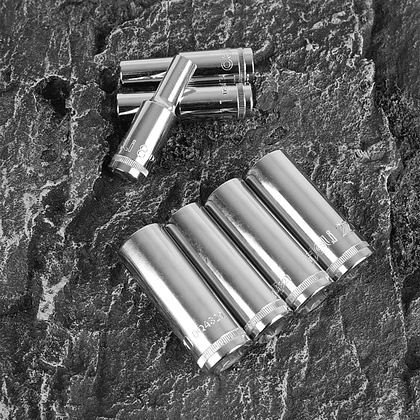 Головка торцевая шестигранная Deli YS EDQ4330 1/2", 30 мм, глубокая, серебристый - 2