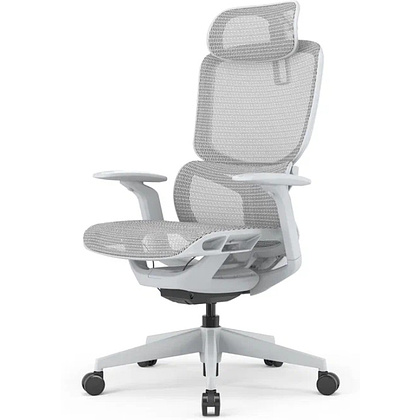 Кресло компьютерное SitZone E-JX-002А, сетка, пластик, белый - 7