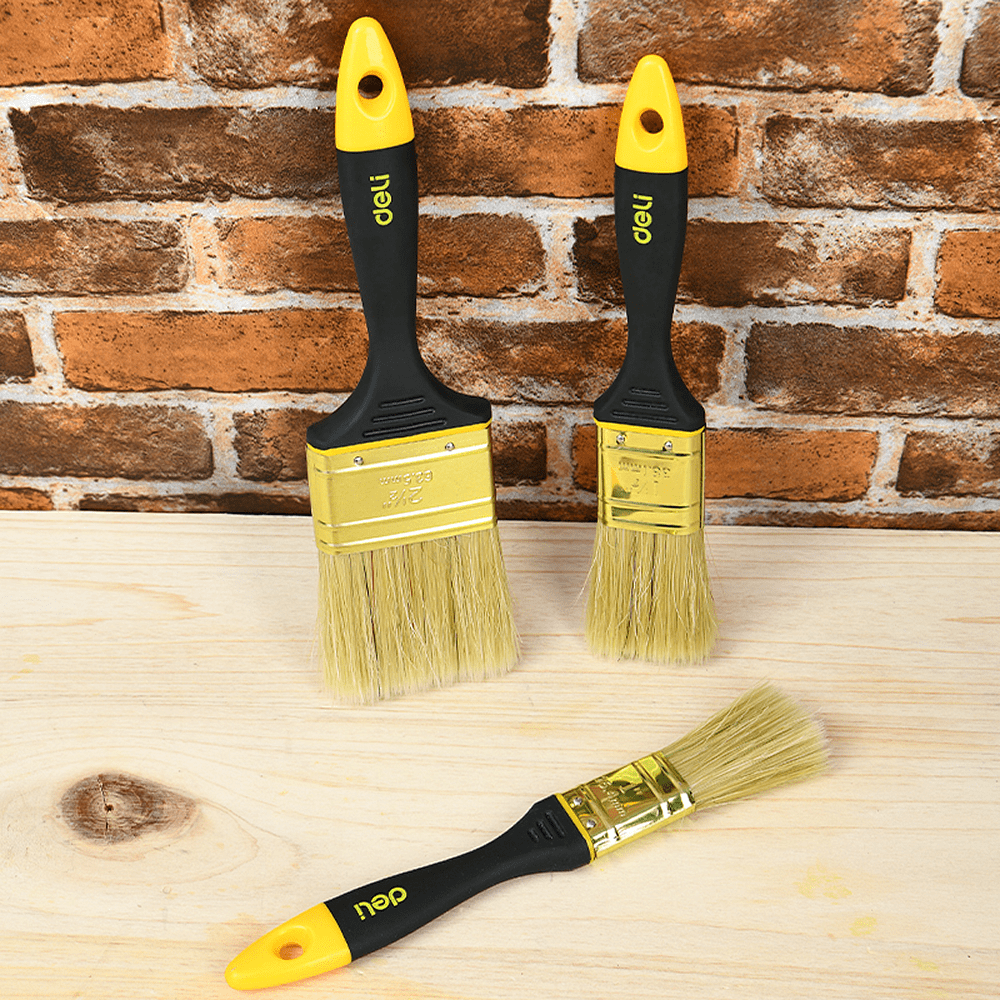 Кисть малярная Deli YS EDL509141, плоская, 1"-25 мм, смешанная щетина - 3