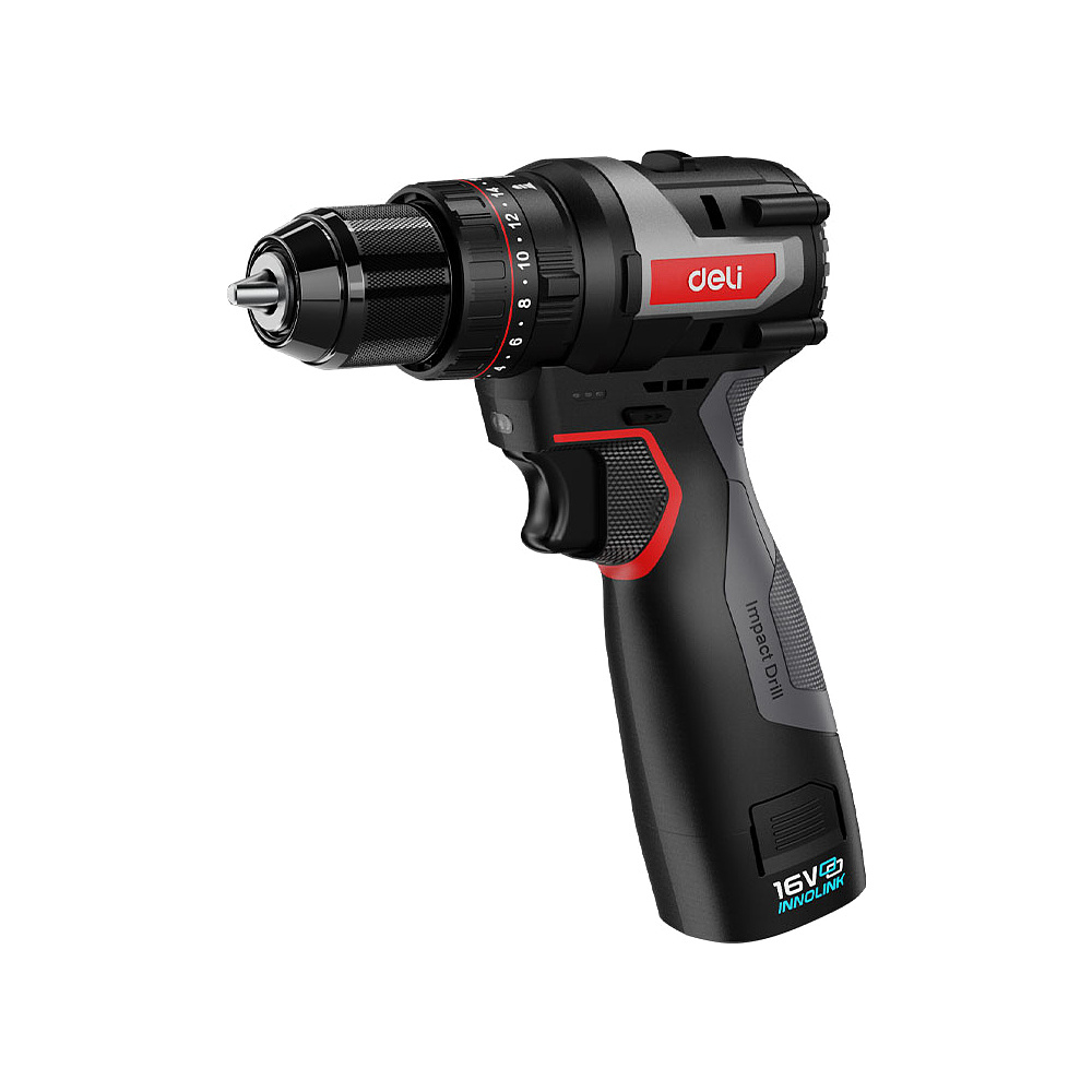 Аккумуляторная дрель-шуруповерт Deli RS EDE-CZ16-1D2 16 В, 45 Нм, 2 АКБ, 2 Ач, сумка - 2