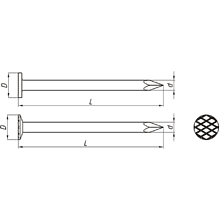 Гвозди строительные 4.0х120 мм, ГОСТ 4028-63, 1 кг