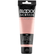 Краски акриловые "Blockx", 052 розовое золото металлик, 120 мл