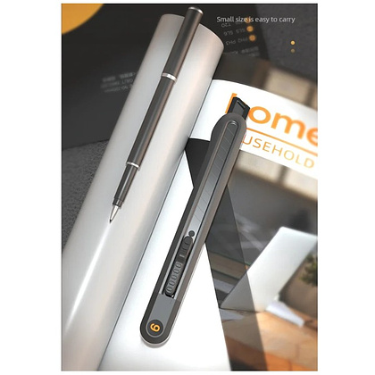 Набор ножей строительных Deli HS EHT4003, 3 шт (ножи 9мм/18мм/трапеция), Soft Touch, черный - 24