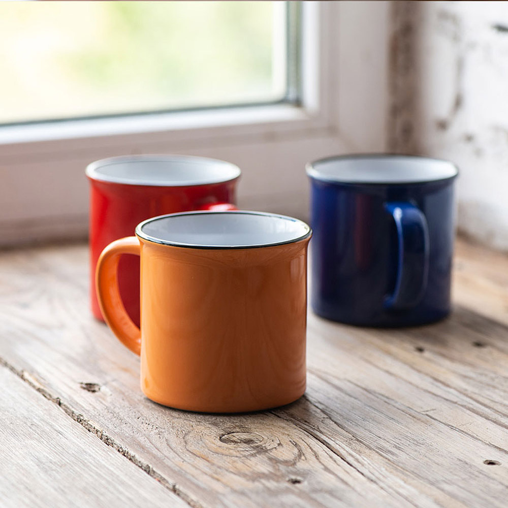 Кружка "Camp", керамика, 280 мл, белый, синий - 7