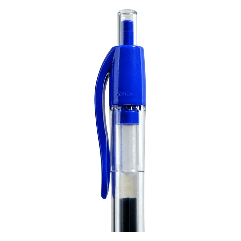 Ручка гелевая "U-knock", 0.7 мм, голубой, стерж. синий - 5