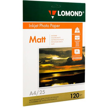 Фотобумага матовая для струйной фотопечати "Lomond"