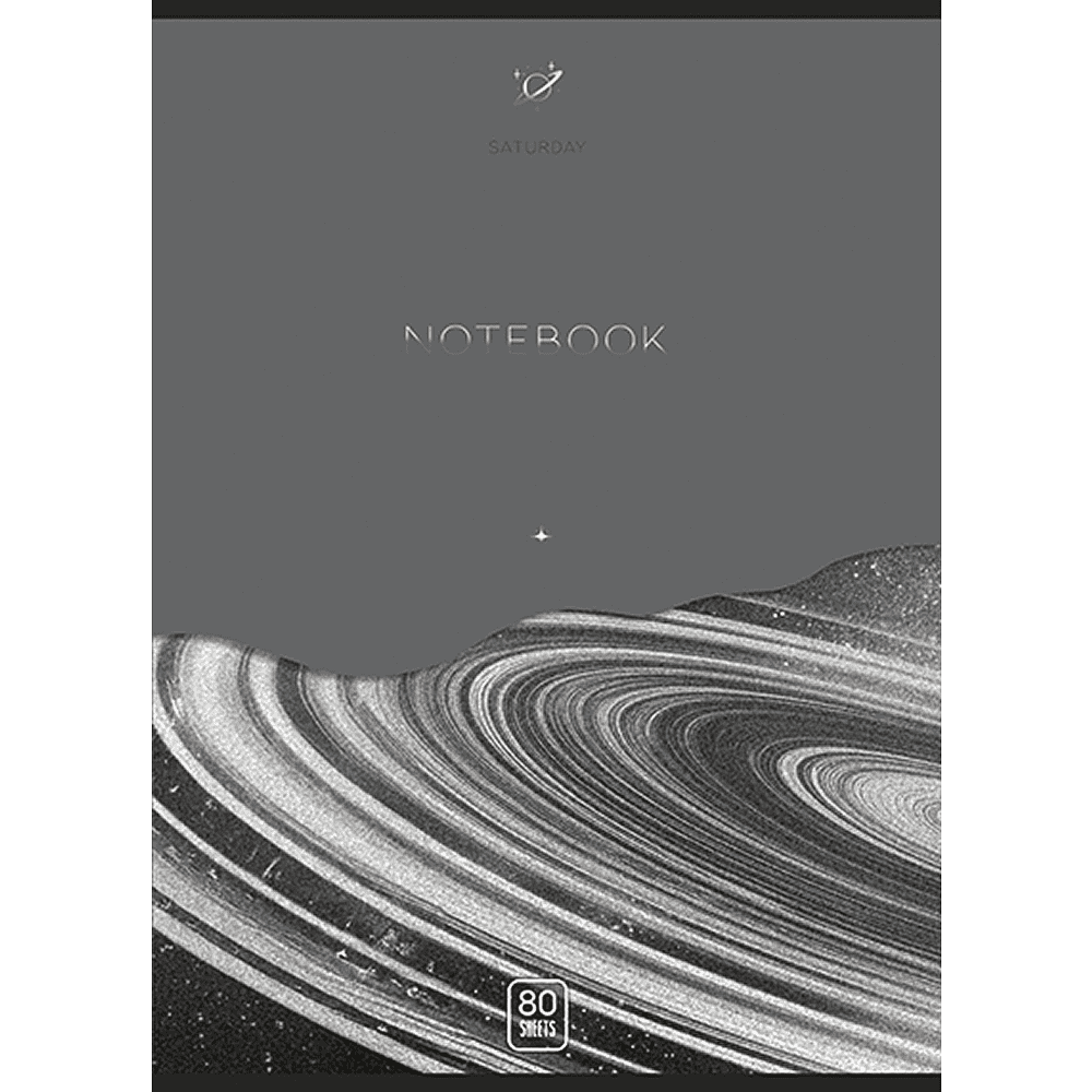 Тетрадь "Сатурн", А4, 80 листов, клетка, ассорти