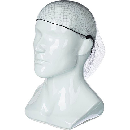 Сетка одноразовая для волос, черный, 100 шт/упак