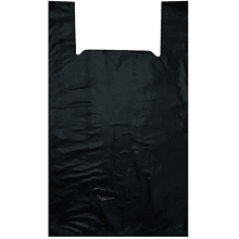 Пакет-майка ПНД, 30х55 см, 18 мкм, 100 шт/упак, черный