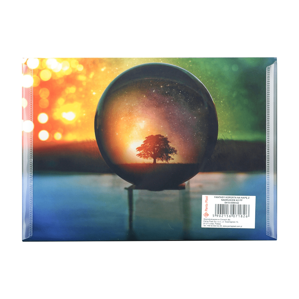 Папка-конверт на кнопке "Fantasy", A5, разноцветный - 2