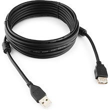 Кабель-удлинитель Cablexpert CCF2-USB2-AMAF-6 USB2.0 AM/AF, 1.8м, черный