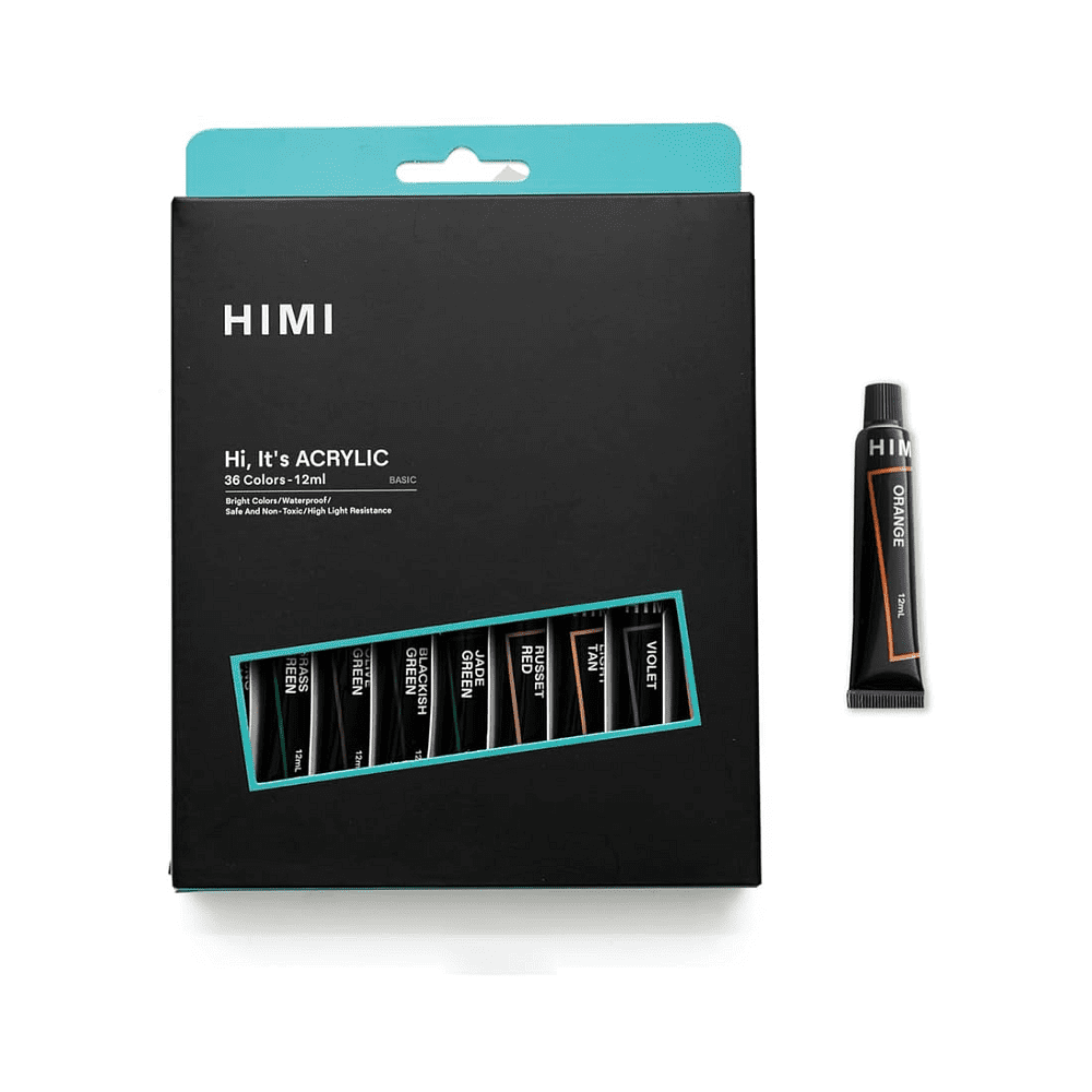 Краски акриловые "Himi.New vision", 36 цветов, тубы - 10