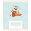 Тетрадь "Котики (Универсальная плашка)", А5, 12 листов, линейка, скоба сбоку, ассорти - 3