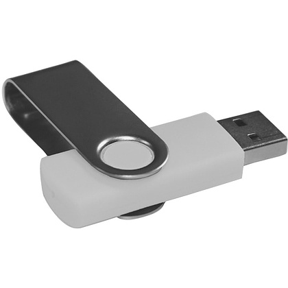 USB Flash накопитель 2.0 "Dot", 8 Gb, белый, серебристый - 3