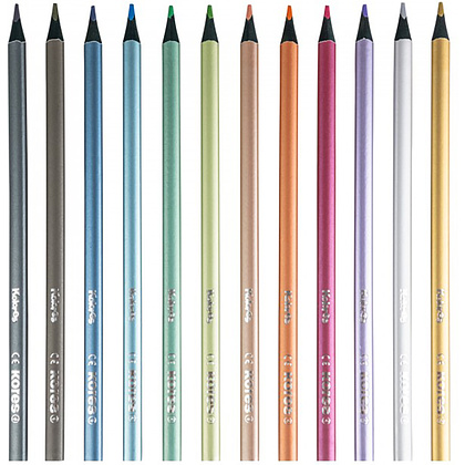 Цветные карандаши "Kolores Metallic Style", 12 цветов - 2