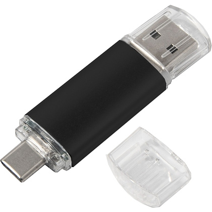 USB Flash накопитель 2.0 "Assorti", 8 Gb, OTG/Type-C, черный - 3