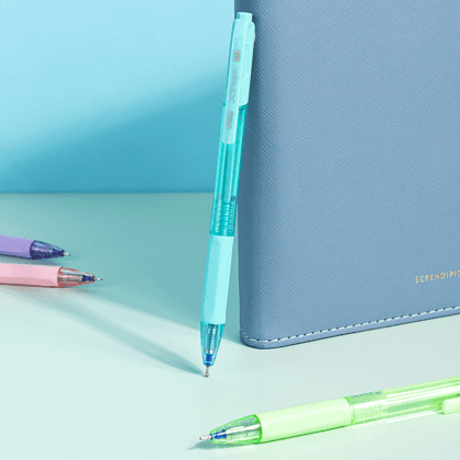 Ручка шариковая автоматическая "Extra", 0.7 мм, ассорти, стерж. синий - 5